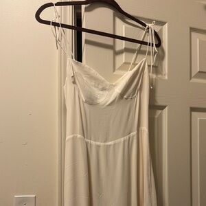 Reformation Juliette Ivory Midi Dress